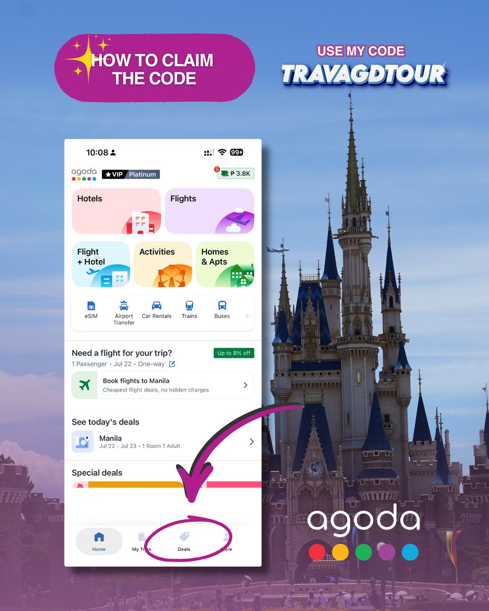 travmagnetph's tweet photo. Looking for your next adventure? I’ve got some HUGE news for you guys! 
￼
For this month only, Agoda bumped up my exclusive discount code up to 7% OFF all Activities! 

https://t.co/5RaMDyvvFf

#AgodaActivities https://t.co/zROGoqbfyB