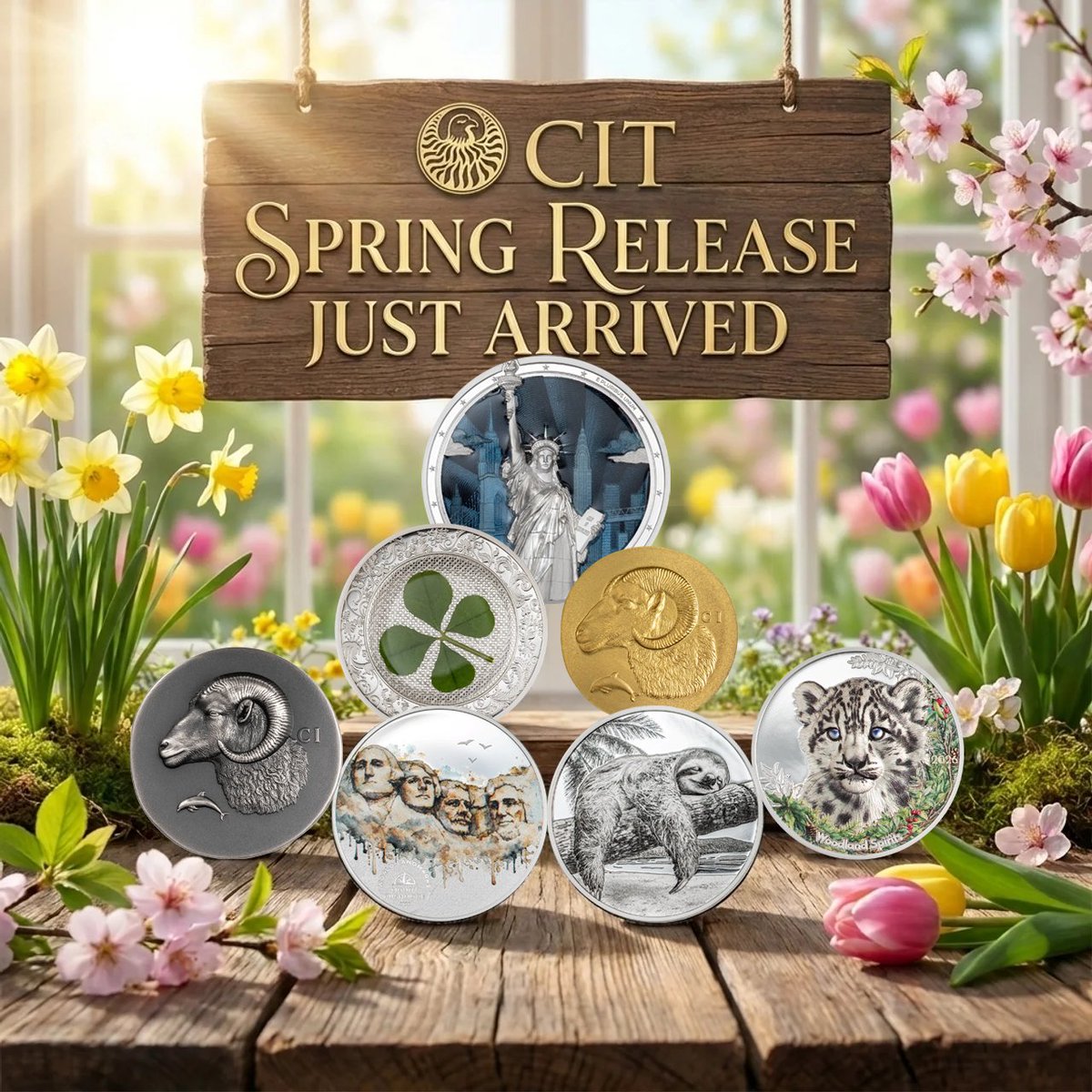 GR_Reserve's tweet photo. 🚨 They're here! The CIT Spring 2026 Limited Edition Collection features iconic landmarks 🗽 and rare wildlife 🦁. Order yours today before they're gone. 

https://t.co/46LtSnpzjx 

#CIT #Spring2026 #LimitedEdition #NowAvailable #OrderNow https://t.co/VQ1IRKwUJT