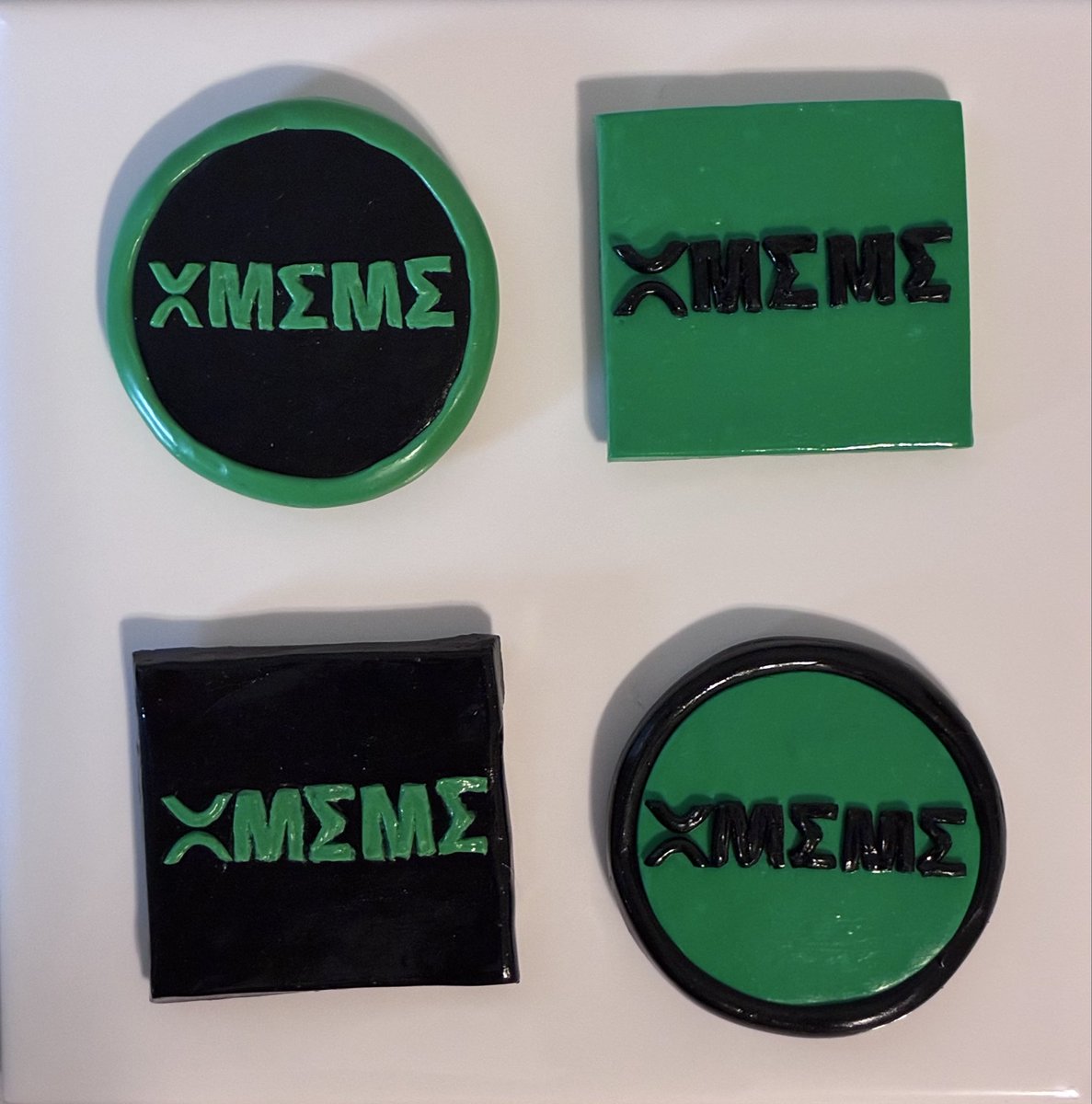 MetaphysicClay's tweet photo. Completed:

- Mossy log magnet for @Interlock_Comm 
- XMEME magnet set for @Stone_XRPL 

In progress:
- XRPBR canvas for @XRPBR_NFT 
- PFP magnet for @timthedrummer 

Thanks again to all joined the Silly Goose flock! 🪿 https://t.co/1JGe5tCrwX