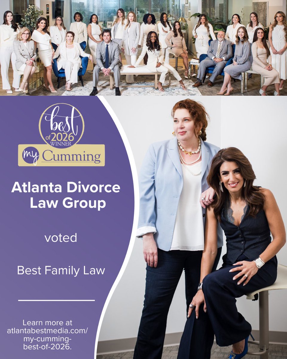 ATLDivorceGroup's tweet photo. We’re excited to share that Atlanta Divorce Law Group has been voted Best Family Law in the 2026 My Cumming “Best Of” Awards.

See the full Best of 2026 feature here:
https://t.co/0edPu94W9v https://t.co/lqTnIhKjaS