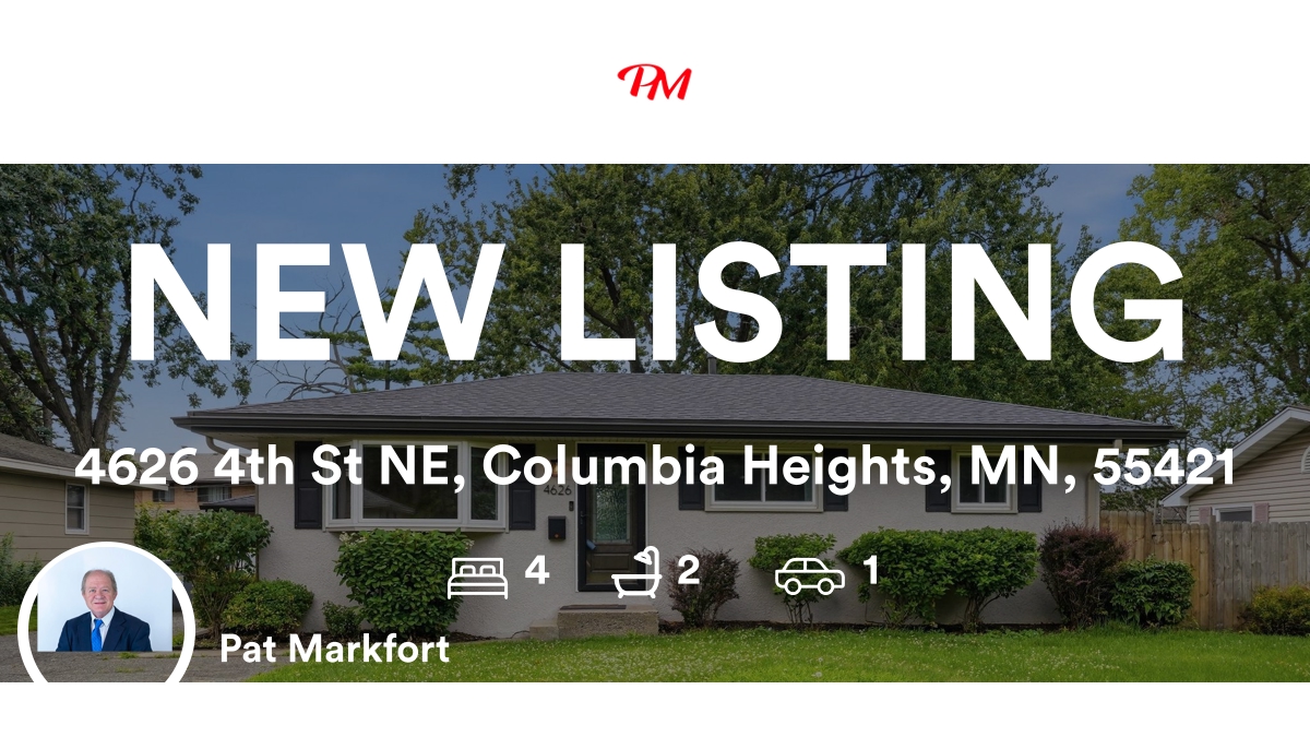 PatMarkfort's tweet photo. My latest listing
🛌 4 🛀 2 🚘 1
📍 4626 4th St NE, Columbia Heights, MN, 55421

Full details here > https://t.co/gIaUd0Ugia <
.
.
.
.
#realestate #homeselling #homebuying #homesellers #homebuyers #homeseller #homebuyer #realestate #ratemyagent #LPTRealty https://t.co/gfX8UqCOOb