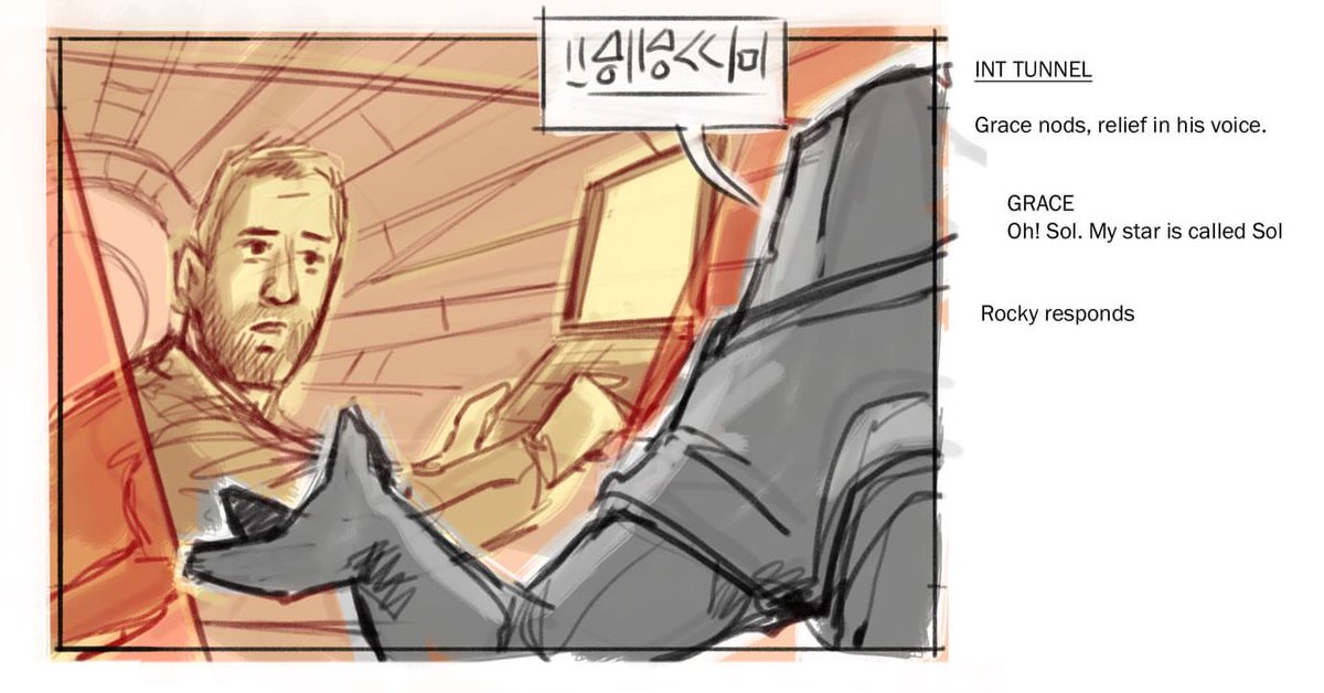 __tls123's tweet photo. saw some project hail mary storyboard snippets on insta by jake lunt!! (1/3) https://t.co/eXypi60dW8