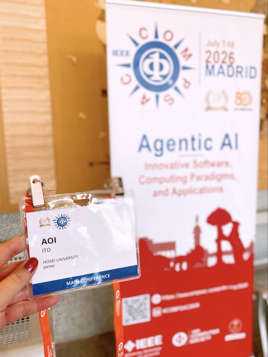 JgPokkuru's tweet photo. I presented “Selective Privacy Protection in Speech Data: Suppressing Age Inference while Preserving Speaker Utility” at the CDS Workshop, IEEE #COMPSAC 2026 in Spain🇪🇸
(Based on research I conducted before graduating from Hosei University)
Thank you for discussion on our work! https://t.co/dtfDNa04ix