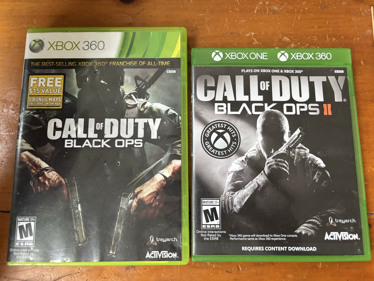 Goldprime118's tweet photo. @PlayStation And meanwhile you can already get them on XBOX and both copies here can be played on either the XBOX One or 360. https://t.co/EefL984qrj