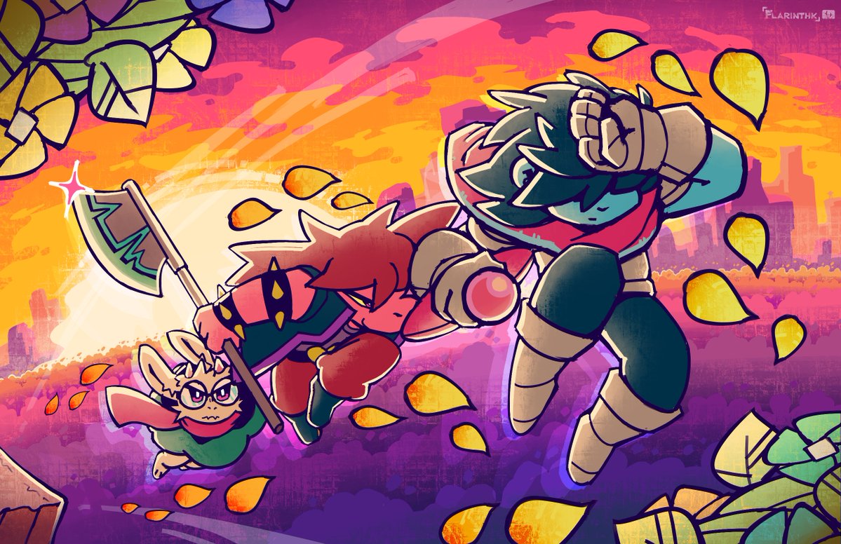 flarinthk's tweet photo. Rising Suns #deltarune https://t.co/Yezycof61S