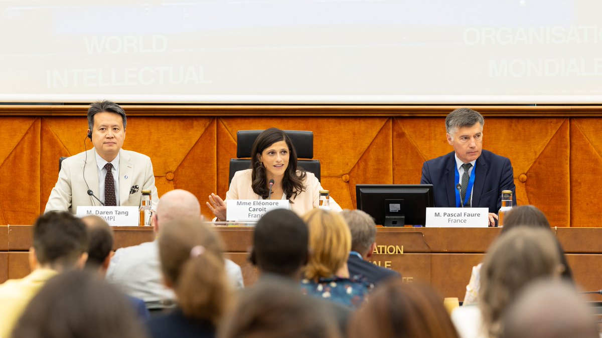 INPIFrance's tweet photo. 👀 10 juillet : Conférence annuelle de l’Alliance francophone de la propriété intellectuelle

À l'occasion des Assemblées générales de l'Organisation mondiale de la propriété intellectuelle, l'Alliance francophone 🇫🇷 de la propriété intellectuelle organisait aujourd’hui, à Genève, sa conférence annuelle, réunissant, pour la première fois, la majorité des offices de propriété intellectuelle (PI) des pays membres de plein droit de l'Organisation internationale de la Francophonie ainsi que des partenaires institutionnels (CPCCAF, AUF).

La conférence a été ouverte par Mme Eléonore Caroit, Ministre déléguée chargée de la Francophonie, des Partenariats internationaux et des Français de l’étranger, M. Daren Tang, Directeur général de l'OMPI, et M. Pascal Faure, Directeur général de l'INPI.

Les travaux présentés par l'OMPI ont mis en lumière une Francophonie aux réalités diverses, tant par ses niveaux de développement que par ses écosystèmes d'innovation. Ils ont montré que cet espace dispose de fondations solides, notamment en matière d'institutions et d'infrastructures, ainsi que d'un potentiel important à valoriser collectivement.

Les échanges menés lors de la table ronde modérée par Marco Aleman ont également souligné l'importance d'une coopération renforcée entre les acteurs francophones afin de valoriser les actifs immatériels, accompagner les écosystèmes d'innovation et transformer leur potentiel en opportunités économiques concrètes.

L'Alliance francophone de la PI poursuit cette ambition en favorisant le dialogue, le partage d'expertise et le développement d'actions communes au service de la Francophonie.

Retrouver toutes les actualités de l’Alliance sur son site : https://t.co/SJXyCe7vA0

Merci à :
- Mme Eléonore Caroit, Ministre déléguée auprès du ministre de l’Europe et des Aﬀaires étrangères, chargée de la Francophonie, des Partenariats internationaux et des Français de l’étranger ;
- S.E. Mme. Céline Jurgensen, Ambassadrice, Représentante permanente de la France auprès de l’Office des Nations Unies à Genève et des organisations internationales en Suisse ;
- M. Daren Tang, Directeur général de l’Organisation Mondiale de la Propriété Intellectuelle (OMPI) ;
- M. Pascal Faure, Directeur général de l’Institut National de la Propriété Industrielle (INPI France) ;
- M. Sacha Wunsch-Vincent, Coéditeur de l’Indice mondial de l’innovation, Chef de section à la Division de l’économie et des statistiques de l’OMPI ;
- M. Abdelaziz Babqiqi, Directeur général de l’Oﬃce Marocain de la Propriété Industrielle et Commerciale (OMPIC) ;
- M. Konstantinos Georgaras, Président de l’Office de la Propriété Intellectuelle du Canada (OPIC) ;
- M. Denis Bohoussou, Directeur général de l’Organisation Africaine de la Propriété Intellectuelle
(OAPI) ;
- M. Jean-François Lancelot, Conseiller réseaux et coopération scientifique de l’Agence Universitaire de la Francophonie (AUF) ;
- Mme. Estelle Gillot-Valet, Déléguée générale de la Conférence Permanente des Chambres Consulaires et Organisations Intermédiaires Africaines et Francophones (CPCCAF).

Copyright: WIPO. Photos : Emmanel Berrod