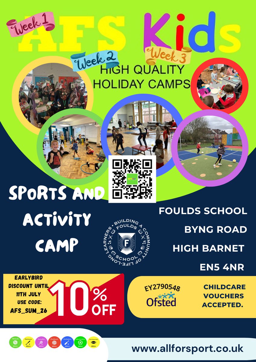 AFSCamps's tweet photo. Last 2 Days to get 10% OFF Your Booking this Summer @AFSCamps BOOK TODAY!!🗺️🏀⚽️🔬🏏🏅 https://t.co/cnCKk3PPjm