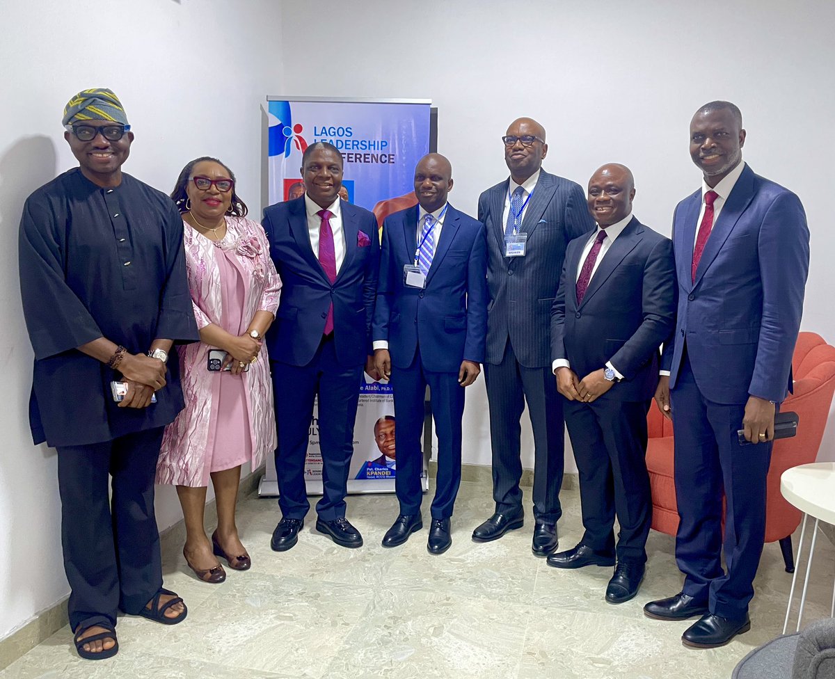 cibnigeria's tweet photo. The President/Chairman of Council, Dr. Dele Alabi, Ph.D., FCIB, @droladelealabi graced the Lagos Leadership Conference as a Guest of Honour, joining distinguished leaders and industry experts at the conference themed “Leading Beyond Self.” https://t.co/2tCIIRvAsk