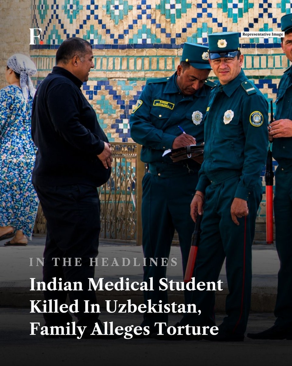 firstpost's tweet photo. An Indian medical student from Kerala was found dead in Uzbekistan, with her family alleging that she was tortured and pressured to convert to another religion before her death. https://t.co/7pGYtavYIe