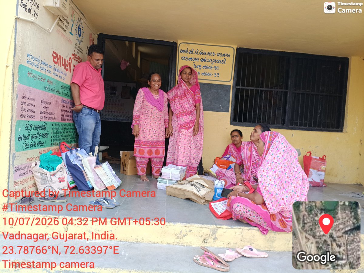 psevadnagar's tweet photo. ઘટક વડનગર CDPO મેડમ, તેમજ ઓફિસ સ્ટાફ દ્વારા શેખપુર વડ કેન્દ્રની ચકાસણી કરવામાં આવી. તેમજ ઘટક વડનગરમાં થતી અવનવી થીમ મુજબ પ્રવૃત્તિ, રમતો.
@POICDSMehsana
@ddo_mehsana
@CollectorMeh
@WCDGujarat
#PA_PA_PAGLI
@mwcd
@cmoguj
@manisha_vakil
@pib
@RanjitIAS https://t.co/6jO99NF1Ih