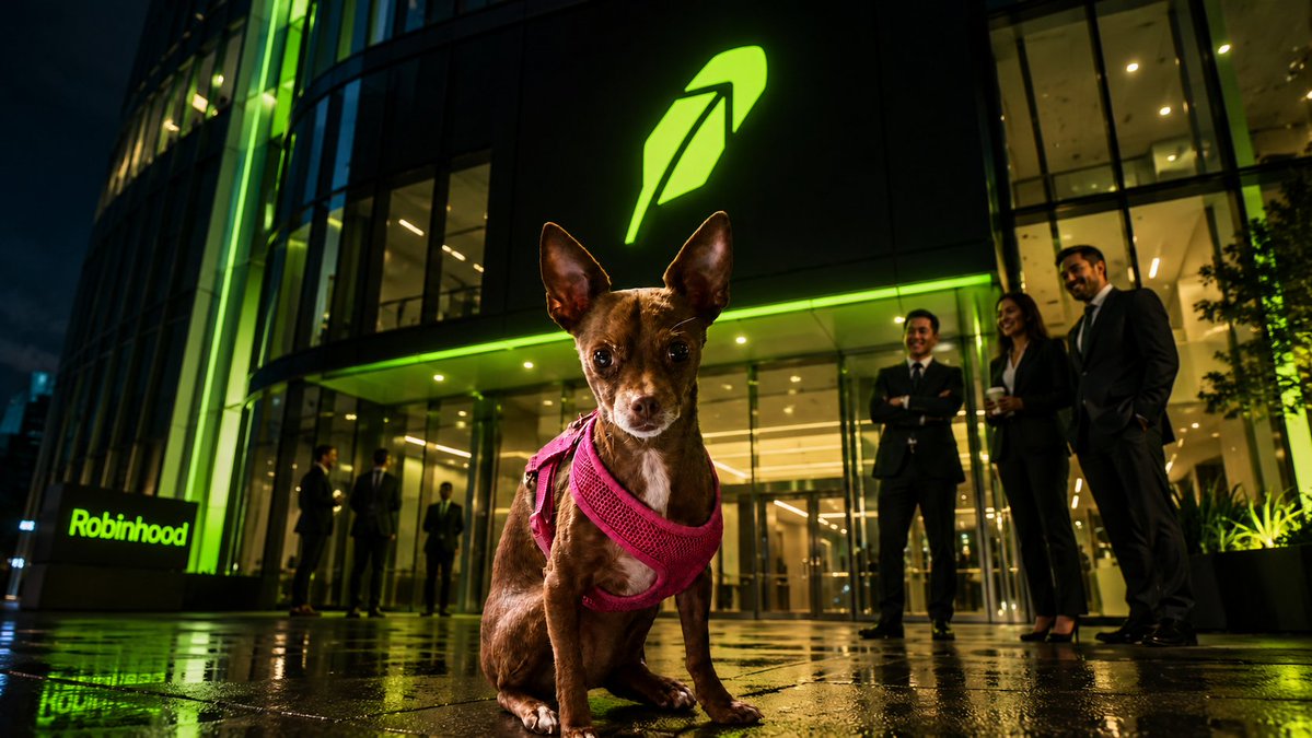 GINGERonRH's tweet photo. Ginger is on his way to the RH headquarters to speak to @vladtenev  @RobinhoodApp https://t.co/3LPlRu5r80