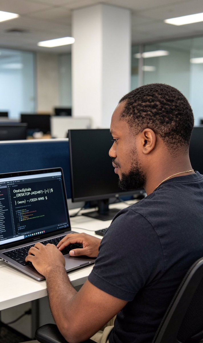 OedxDigitals's tweet photo. Stop chasing multiple devs for one project. I handle the full stack: Python backends, clean HTML/CSS/JS interfaces, Git versioning, and terminal-powered deployments — all from Lagos. One dev, full accountability, faster delivery. DM to start 🚀
#FullStackDev #Python #LagosTech https://t.co/KAOGL8KwSg