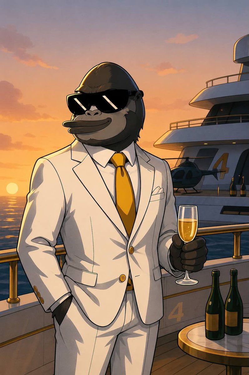 ApeCoinRH's tweet photo. Me knowing I will forever be the first $APE on Robinhood's blockchain 🥂 https://t.co/sS4iAMHj48