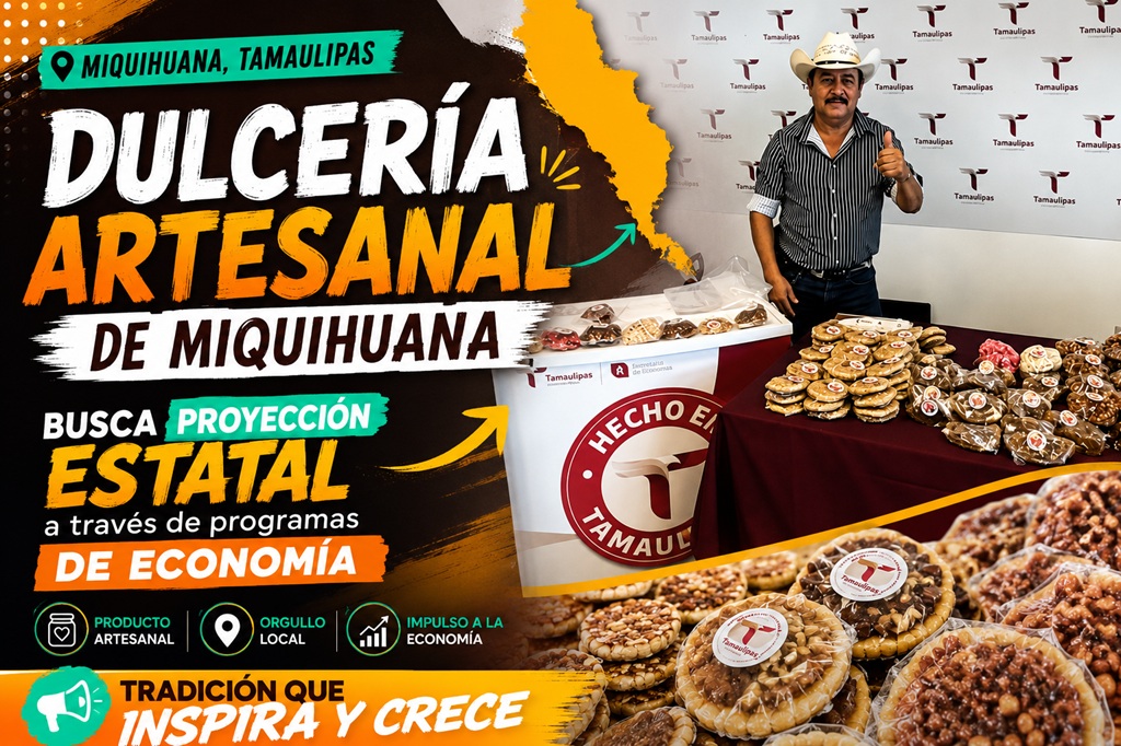 ElDemocrataTam's tweet photo. 📈Dulcería artesanal de Miquihuana busca proyección estatal a través de programas de economía🍬
#Miquihuana #Tamaulipas #PYMESTamaulipas #EconomíaLocal #ConsumeLocal
https://t.co/zxAN5NoJ0s https://t.co/QO27M7tzoc