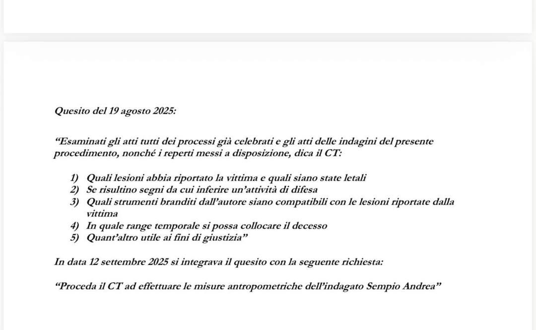 movixa's tweet photo. Questo l’incarico richiesto alla Professoressa Cattaneo, nessun “aggancio antropometrico” e nessuno studio “biomeccanico”. Chi vi dice il contrario mente sapendo di mentire.
#Garlasco https://t.co/MkYgoRWPI1