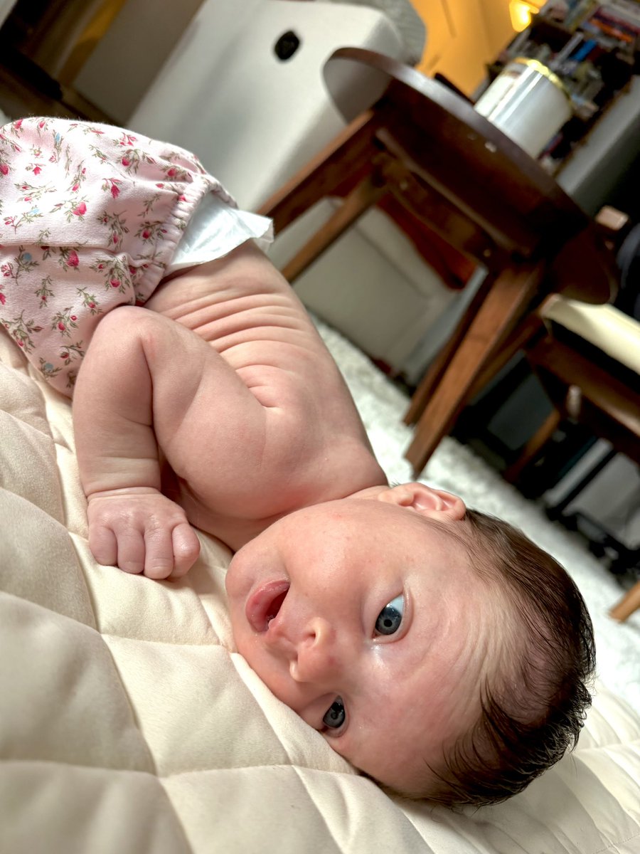 Jmfariasu's tweet photo. Llegamos al primer mes de Elisa, muchachos. Poco sueño, rutinas para leer y correr por los aires, pero jamás había estado tan feliz en mi vida. El nuevo mantra de mi casa es: la presión es un privilegio. https://t.co/Y4Ac6wITJP