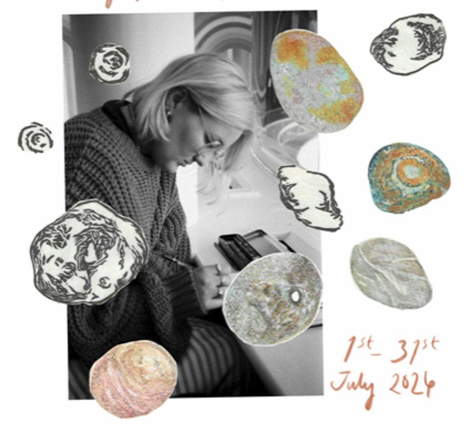 southendlibrary's tweet photo. This month in The People's Gallery at The Forum: 'Stones in my Pocket' by Jess Alborough, an exquisite exhibition which quietly celebrates the joy and beauty of the found object.
Works in watercolour, linoprint and pen are available to purchase.
Please drop-by. https://t.co/3ATy79L5hp