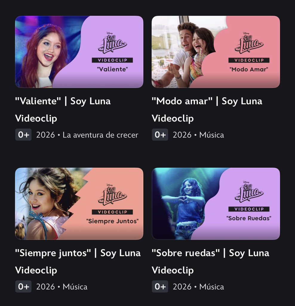 shiningsevilla's tweet photo. mucho contenido de soy luna en disney plus, me encanta https://t.co/bBrDezmE5L