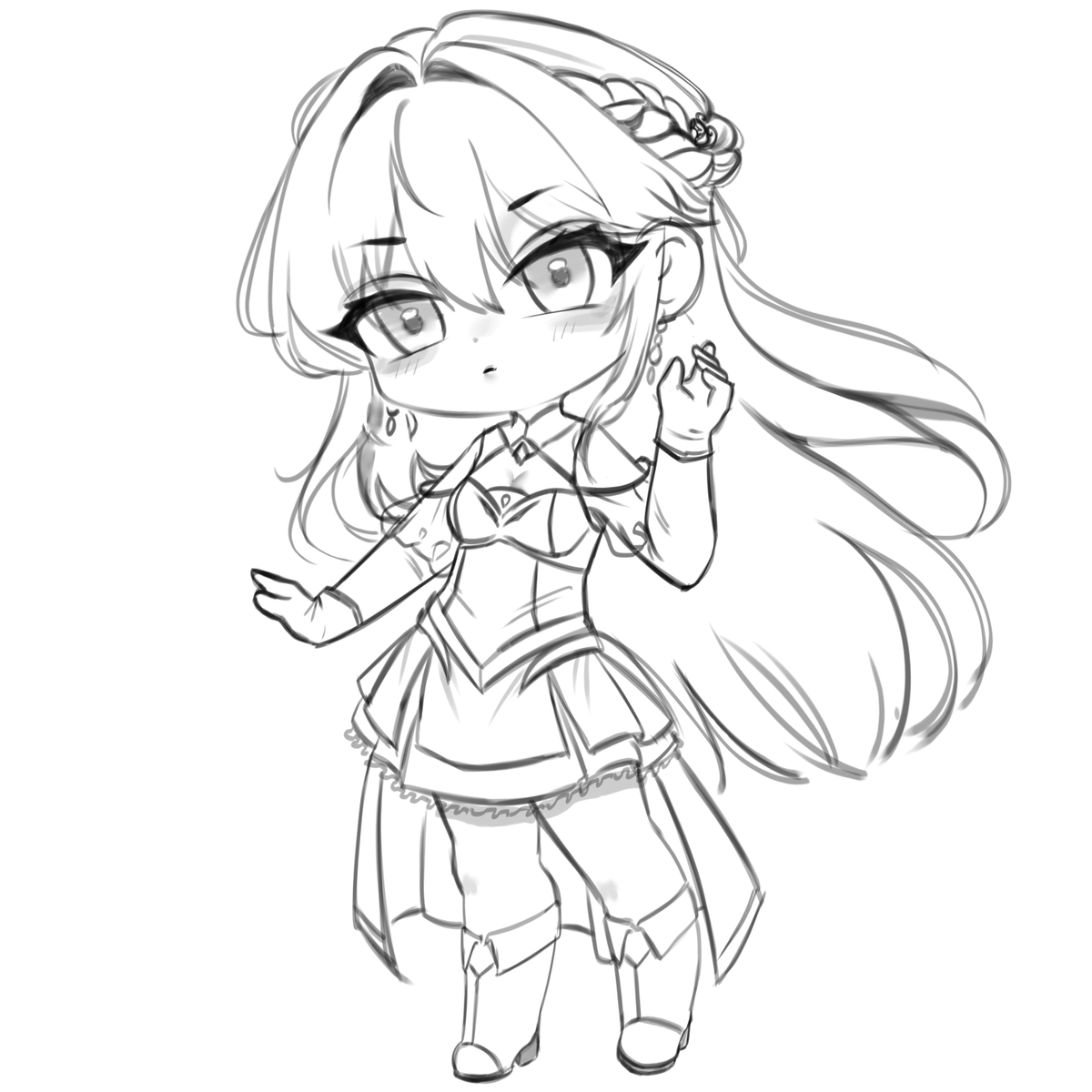 icedragxer's tweet photo. I totally forgot to post that I've been working on chibis too 😭 https://t.co/yCy8MzfauV