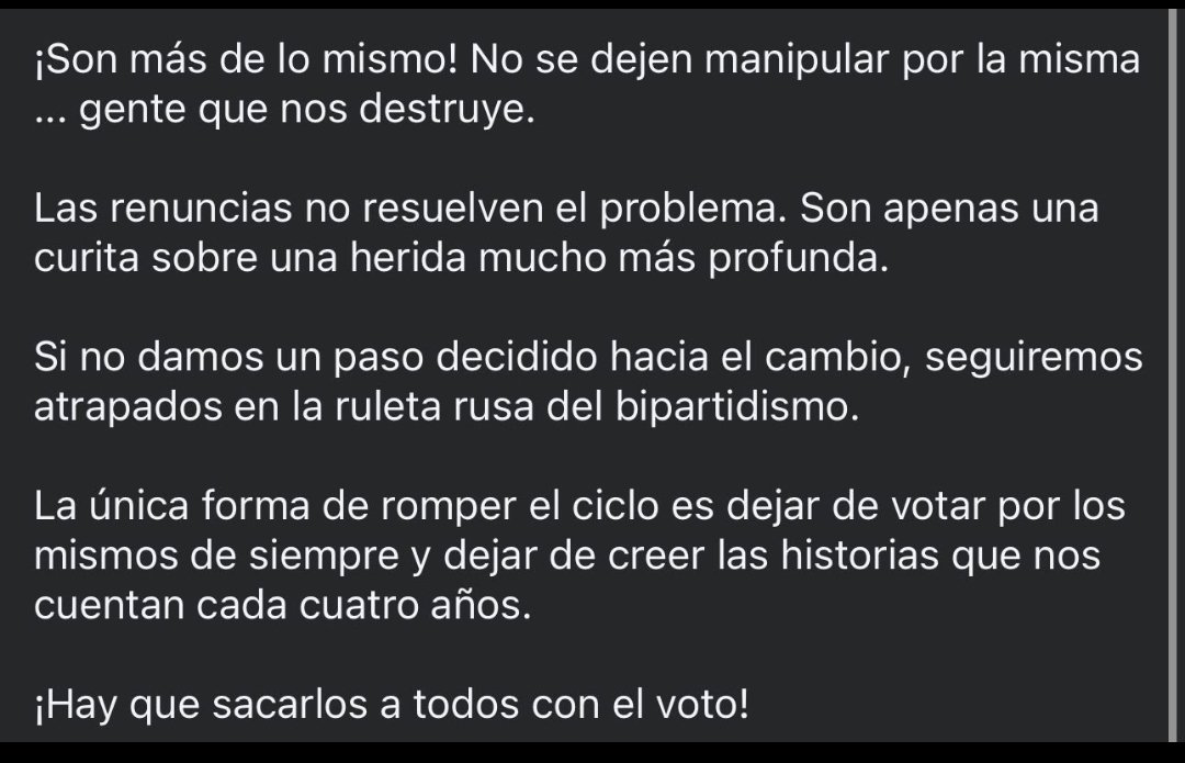juandalmauPR's tweet photo. ¡Está bueno ya! Tú decides si sigues validando de manipulaciones y tonterías repetidas. O cambiamos el rumbo del país. Escoges. 👇 https://t.co/TVGUR2jPSN