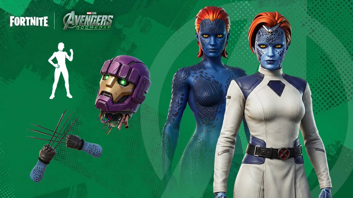ismaelsjrrr's tweet photo. Outra skin que merecia ganhar um novo estilo é a skin da Mística de X-MEN 👀 #fortnite 

📷 @MutieNProud https://t.co/bEblNKMau9