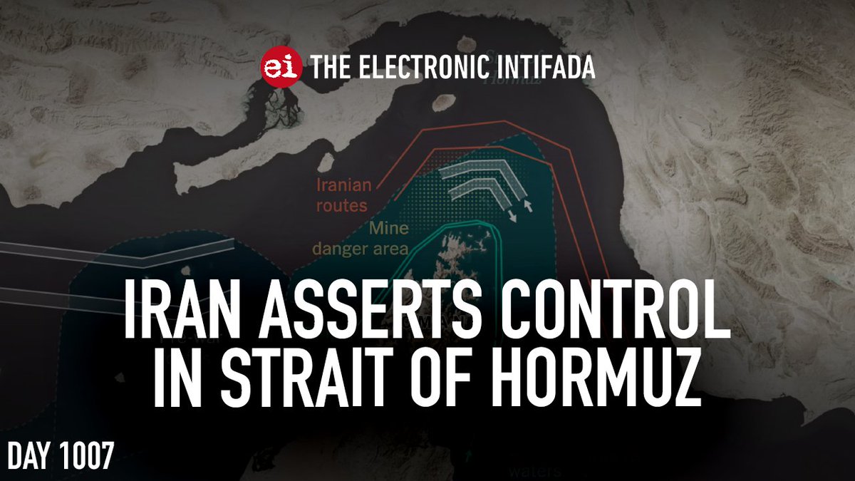 intifada's tweet photo. Iran asserts control in Strait of Hormuz, with @JonElmer

YouTube: https://t.co/RJTcy079k5
Rumble: https://t.co/5BxZIR3qt9 https://t.co/Cv6noO7xUf