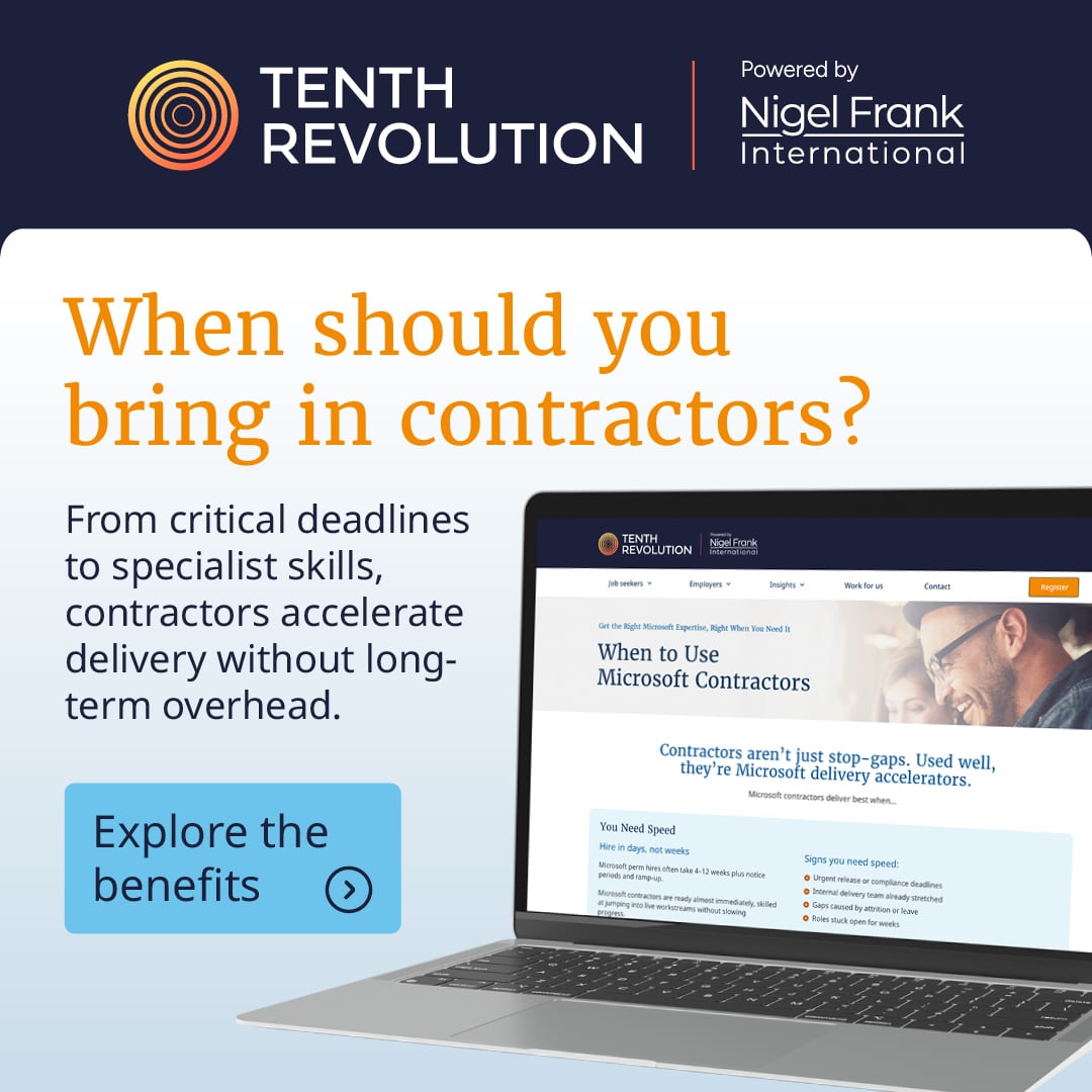 NigelFrank's tweet photo. Why choose Nigel Frank for Microsoft contractors?
We connect you with Dynamics 365, Azure and Power Platform contractors who fit your project needs fast.
Find contract talent β https://t.co/5Cb2h3GtKi
#Dynamics365 #TechHiring https://t.co/YTyCsrfD9S