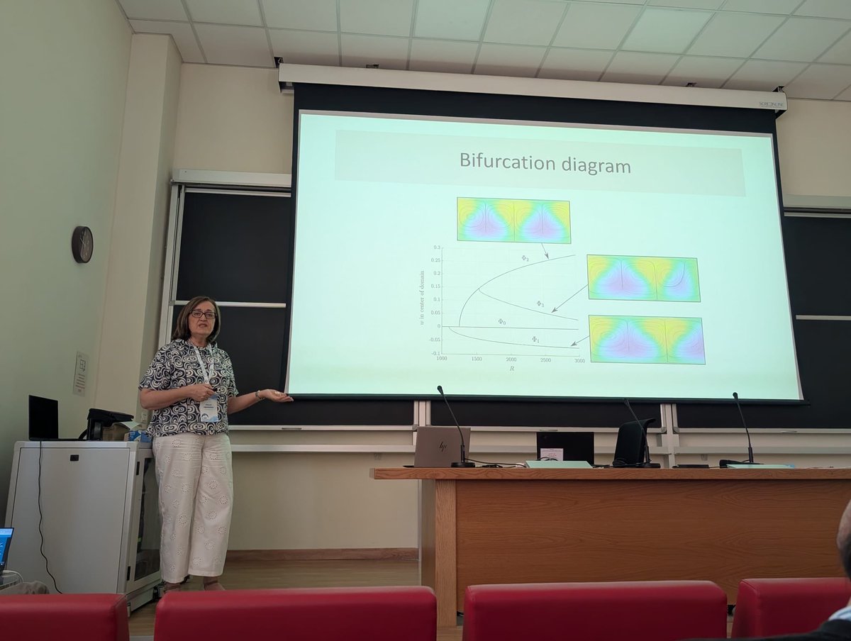 matematicasUCLM's tweet photo. Los Profs. Henar Herrero, M. Cruz Navarro, Darío Martínez y Jesús Saucedo @FCTQ_uclm @uclm_es @IndustrialesCR @imaci_uclm presentaron sus investigaciones en el congreso XI Bifurcations and Instabilities in Fluid Dynamics, celebrado del 6 al 10 de julio en L’Aquila, Italia. https://t.co/aBOOz5HbcD