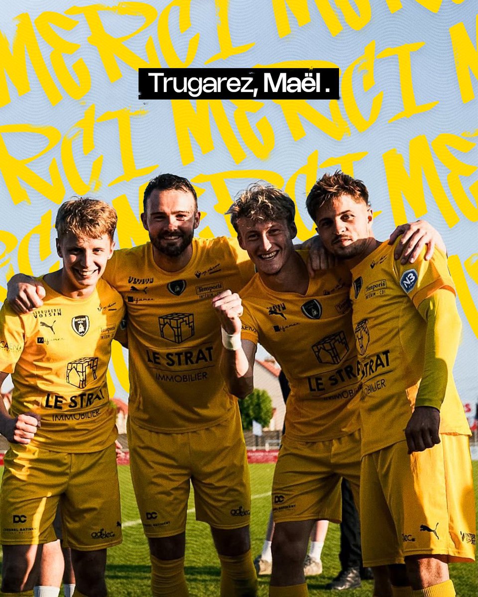 CaenAsptt's tweet photo. Merci, Maël. 💛🖤

Après six saisons sous les couleurs de l’ASPTT Caen Football, réparties en deux passages, Maël ouvre un nouveau chapitre de sa carrière au Canada.

Nous lui souhaitons le meilleur pour cette nouvelle aventure avec le CS Montréal Centre.

Trugarez, Maël. 🤝🇨🇦 https://t.co/Z9Y3RASltp