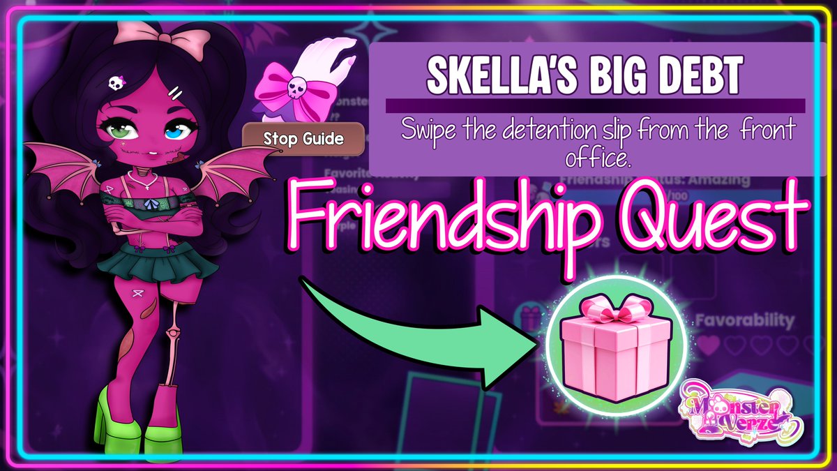 TheReysArcade's tweet photo. How to Complete "Errands for a Dramatic Vampire" for Khalil in MonsterVerze @MonsterVerzze #eekfluencer #friendshipquest
https://t.co/VXgMpEIusD https://t.co/kxGCeVS0VW