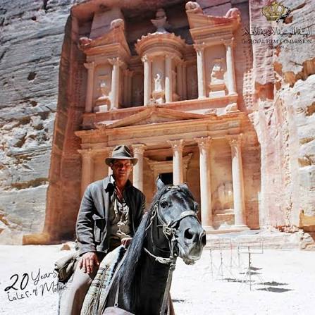 nwl88444048's tweet photo. If this photograph is genuine - Killarney murder suspect Ahmad Al-Saqar and murder victim Jamey Carney, shown in Petra, Jordan (where Indiana Jones and the Last Crusade was filmed, below) - it suggests that the asylum seeker who arrived from Jordan to Ireland, via France and UK, in 2024 subsequently returned to Jordan for a holiday. And he was granted permanent residency in Ireland on foot of his asylum claim and continued to live at an IPAS centre.

Is this a joke?