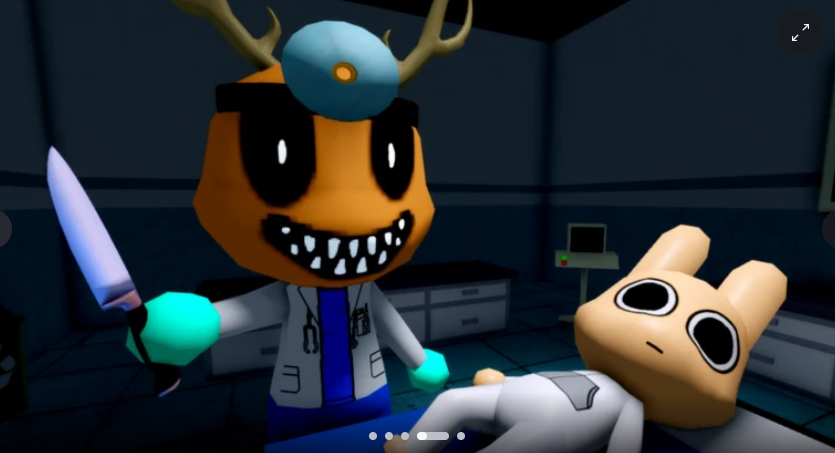 Manufacturlng's tweet photo. this thumbnail always gets me cuz wtf is even going on. why is the intern looking at us like that. why is dr harlow evil and has a knife https://t.co/Oi3RHbdBcW