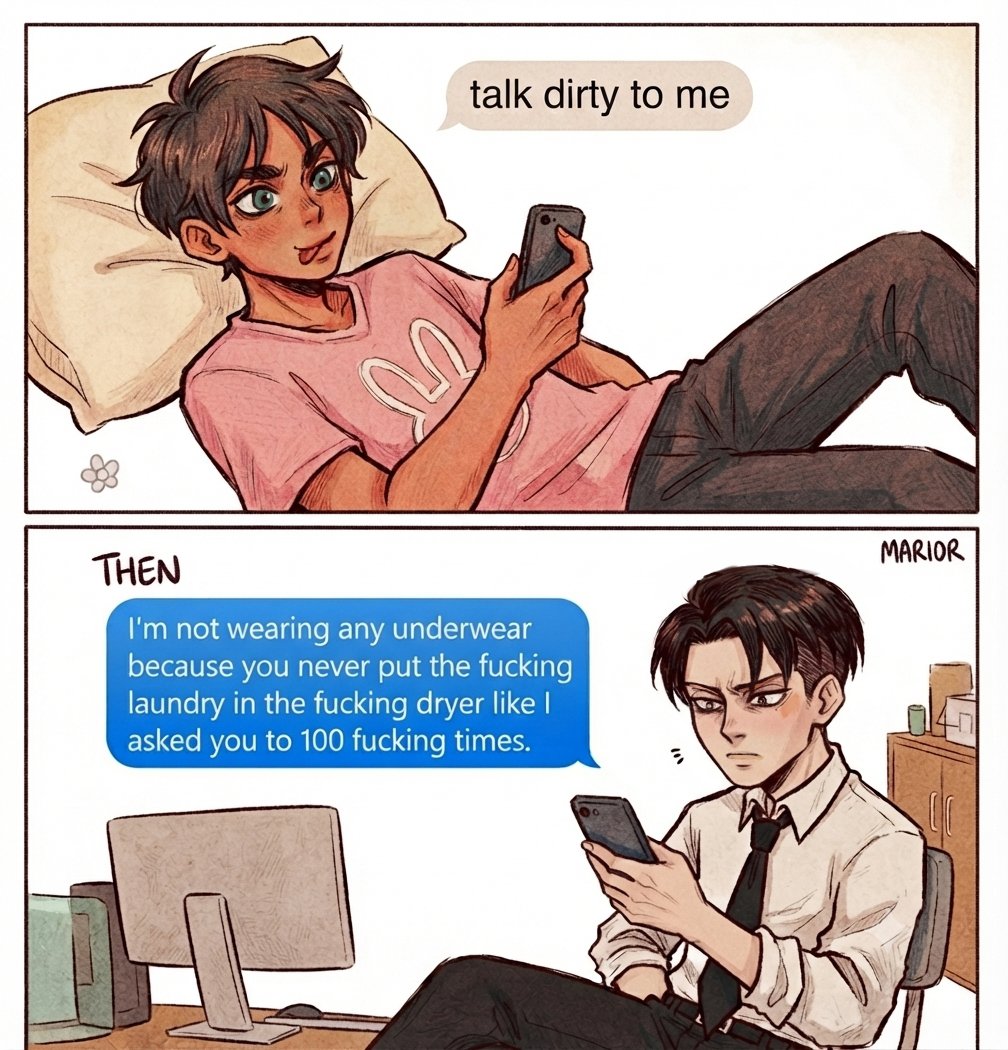 probLEreri_'s tweet photo. #Ereri #リヴァエレ #進撃の巨人

This is so accurate🤭 https://t.co/EncuFGawEe