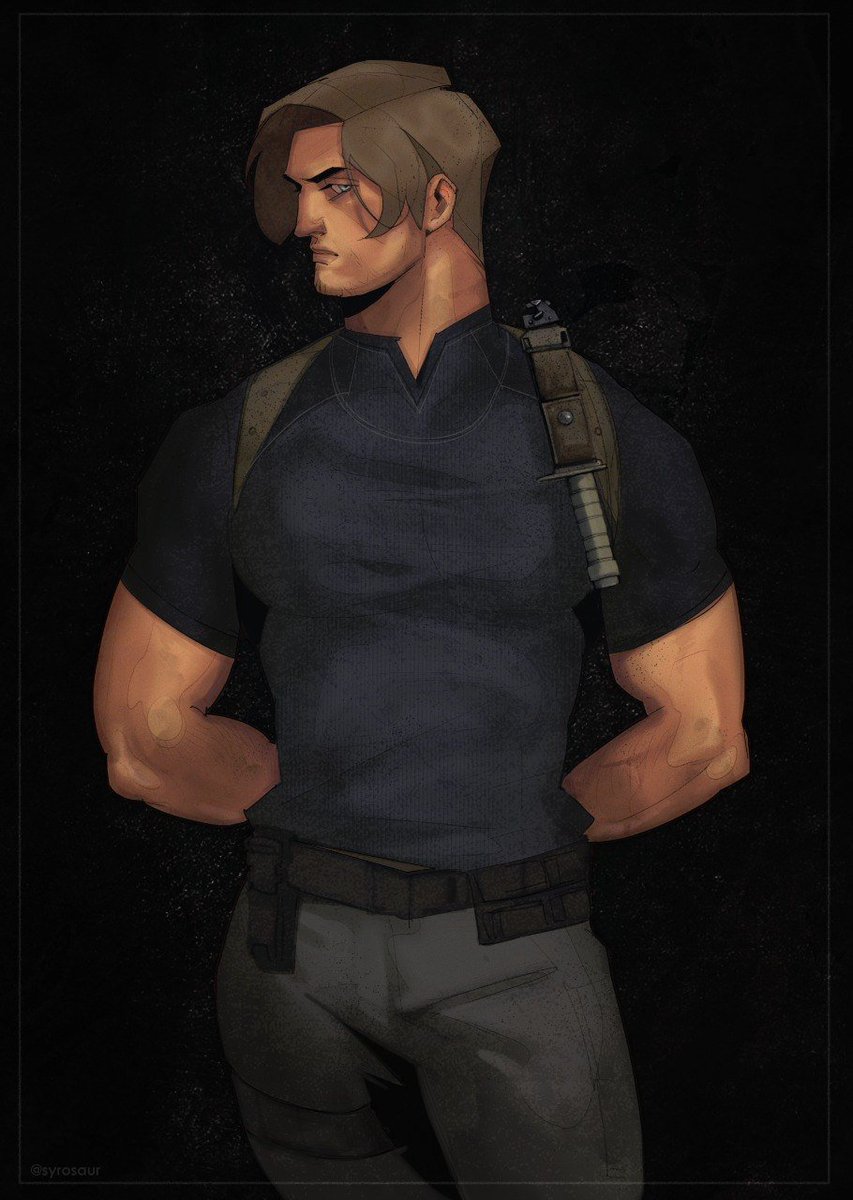 syrosaur's tweet photo. Mr Kennedy #ResidentEvil https://t.co/3psbu814EZ