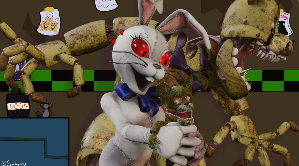 Sam44559's tweet photo. the yellow rabbits goons
#fnafanart
#fnaf
#vanny
All of the credits are in the description https://t.co/ka7PdKsUwx