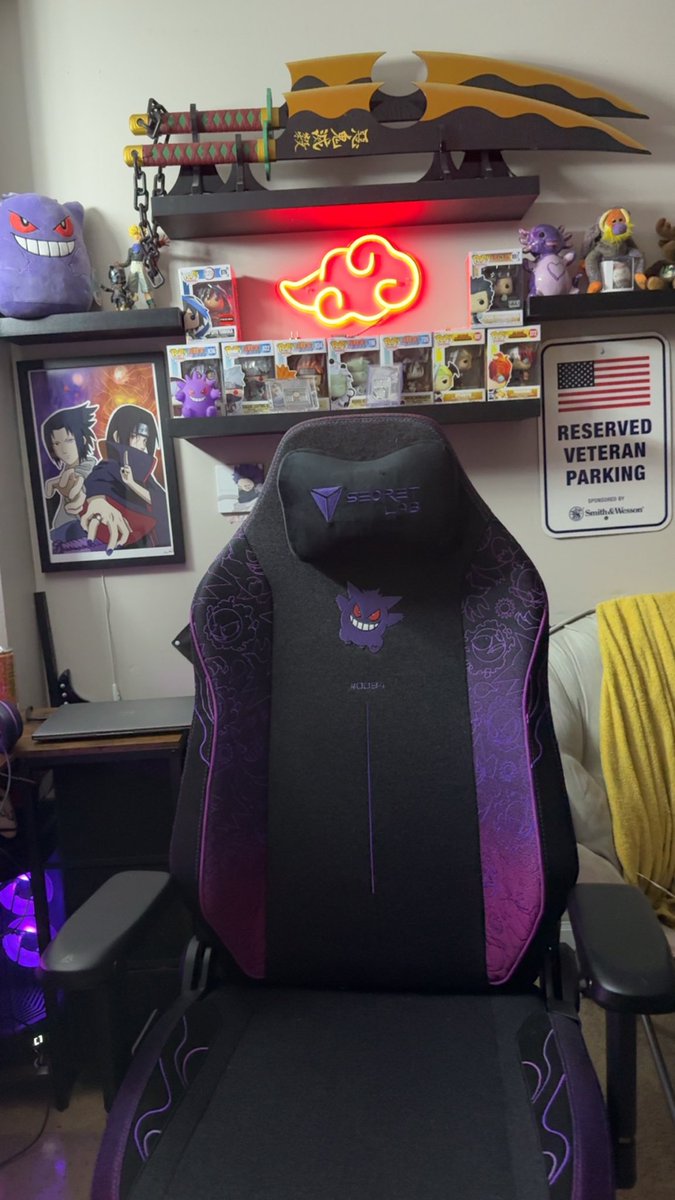 Stevenss13's tweet photo. New #secretlab hair for the gaming room https://t.co/0PSbWVM16J