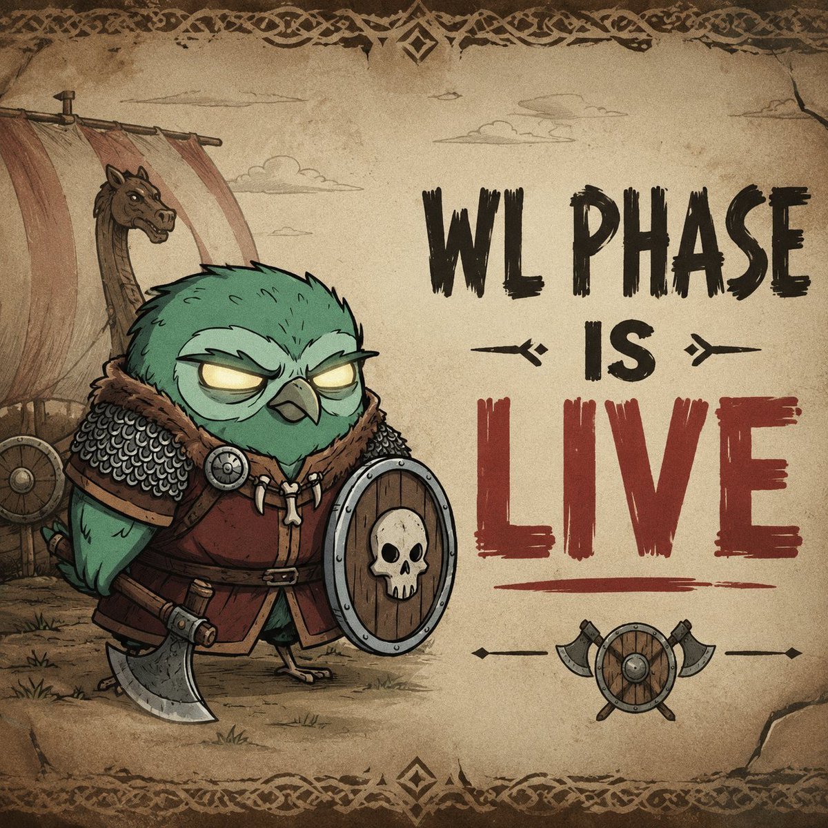 Vikingowll's tweet photo. 🦉 WL Phase is LIVE!

Mint your Owl NFT now and become part of the Owl Warriors.
https://t.co/tz8YfdA38I

Every warrior has unique traits and rarities. 

Your NFT will have a role in the future Owl Arena game, with more opportunities to earn Owl Points and unlock exclusive benefits.

Hold your warrior and be ready for the next phase. 

⚠️ Don't rush to list your NFTs at low prices before the reveal.
The real value of each warrior will be revealed soon.

Join the battle. 🦉🔥