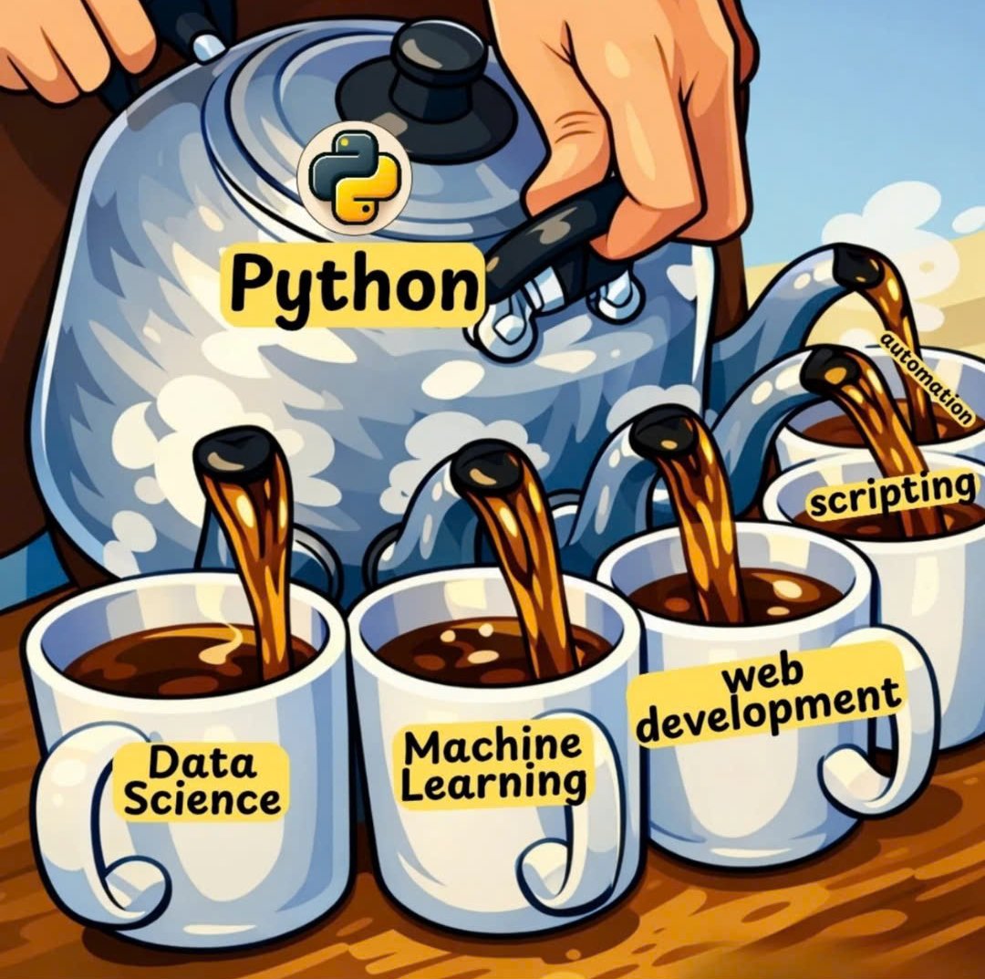 p_4all's tweet photo. معلومة هتزعل ناس كتير… مفيش مجال شغال دلوقتي من غير Python 🐍❌

ذكاء اصطناعي؟ بايثون
تحليل بيانات؟ بايثون
شغل بالد-ولار؟ بايثون 

اللغة دي بقت المفتاح السري لأي حد عايز يشتغل صح في 2026، واللي بيتعلمها دلوقتي بيسبق غيره بسنين 🔥

فجمعتلك مصادر مجانية وموثوقة 100% تمشيك من ولا حاجة لحد مستوى قوي جدًا 👇👇