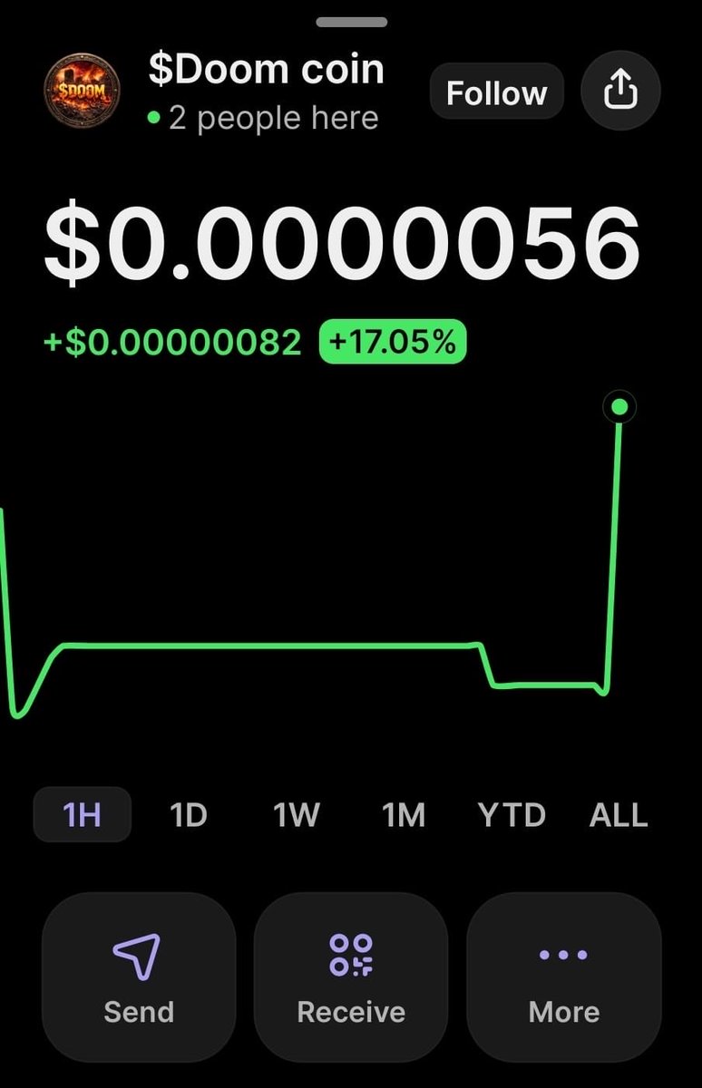 Doomworld9012's tweet photo. +17% in silence.
Imagine what happens when the crowd arrives. 👀🔥
$DOOM isn’t chasing attention. It’s building momentum. 💀

#DOOM #SOL #Memecoin #Crypto https://t.co/tr3LIxomBL