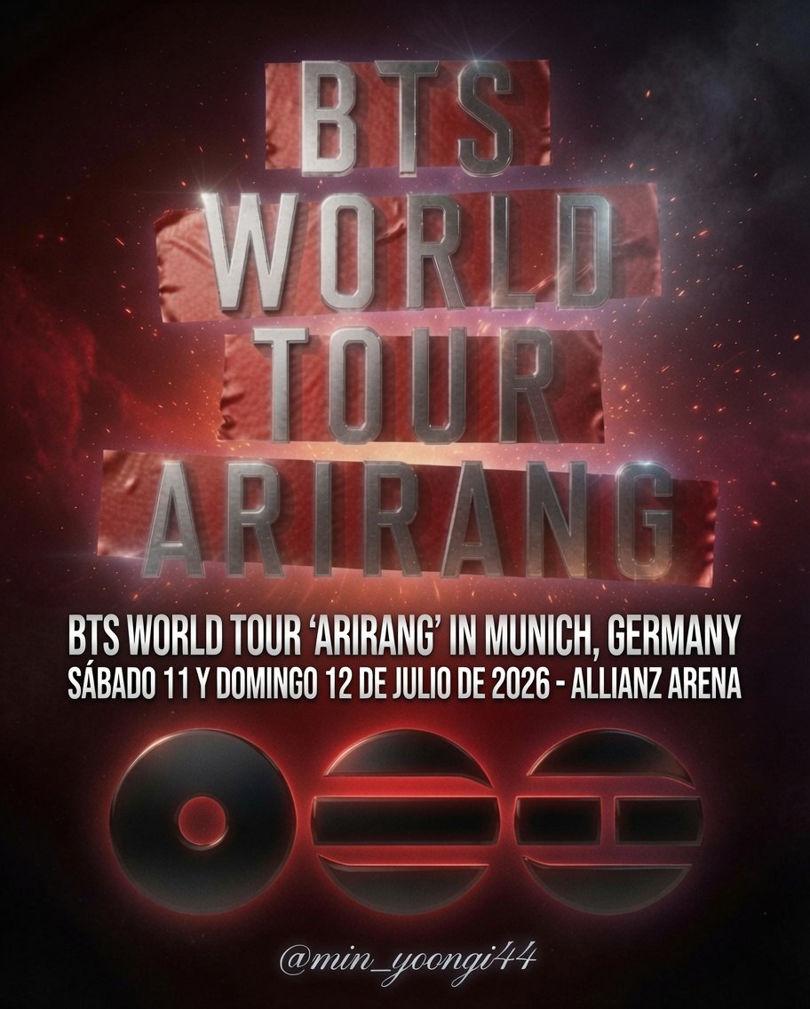 min_yoongi44's tweet photo. 🔴Hilo de recetas⚪️ 
🪭BTS WORLD TOUR IN MÚNICH 
Les compartiré Ⱡł₦₭₴ del concierto del día

☑️ Sábado 11 y Domingo 12 de Julio

12:00 PM🇸🇻🇳🇮🇬🇹🇨🇷🇧🇿🇭🇳🇲🇽  
01:00 PM🇵🇦🇪🇨🇵🇪🇨🇴  
02:00 PM🇩🇴🇧🇴🇵🇷🇻🇪🇺🇲🇨🇺🇨🇱  
03:00 PM🇺🇾🇦🇷🇧🇷🇵🇾  
08:00 PM🇪🇸🇮🇹🇩🇪 https://t.co/gFacEywyd2