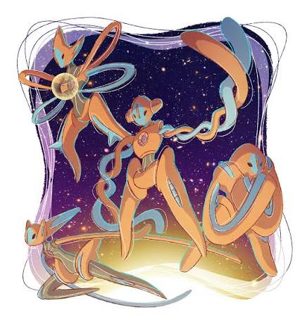 StrayCatGrass's tweet photo. @Maxiartss Deoxys in every shape... https://t.co/VoneurqBck