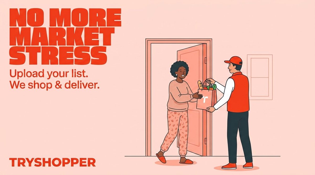 TryShopper's tweet photo. Let a personal shopper handle your shopping, anywhere in Nigeria.
Order anything you want, and have it delivered to you in no time.