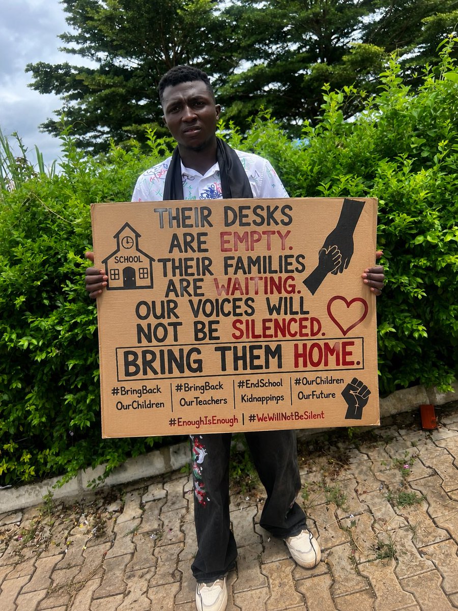 Sm_O_Crypto's tweet photo. No child should leave for school and never return. Education should never come with fear. Our voices will not be silenced until every child and teacher is safely reunited with their families.

#BringBackOurChildren
#BringBackOurTeachers
#SafeEducation
#ProtectEveryChild https://t.co/6UH7uzmQxu