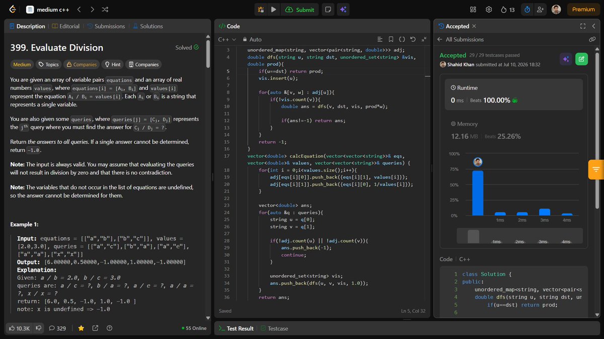 shahidx_05's tweet photo. Day 490 of #1001DaysOfCode 
✅ Solved 4 DSA problems 
✅ 3 Codeforces problems https://t.co/38BNQrPEKy