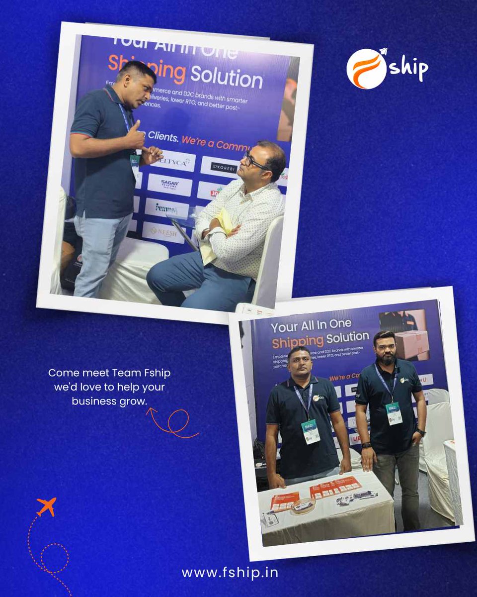 FshipIndia's tweet photo. Day 1 at Ecom Network Expo 2026 was a success! 

A big thank you to everyone who stopped by us. It was great connecting with the eCommerce community and discussing smarter shipping solutions.

If you haven't visited us yet, there's still time!

📍 Booth S56 | SIECC, Sarsana, Surat
📅 10–12 July

Come meet the @FshipIndia team and discover how Fship helps businesses ship smarter.

#fship #EcomNetworkExpo #surat #EcommerceExpo #eCommerceIndia #LogisticsTech #ShippingSolutions #DigitalCommerce #BusinessGrowth #Entrepreneurship #BusinessNetworking #EcommerceCommunity #NetworkingEvent