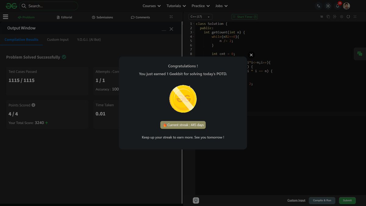 shahidx_05's tweet photo. Day 490 of #1001DaysOfCode 
✅ Solved 4 DSA problems 
✅ 3 Codeforces problems https://t.co/38BNQrPEKy