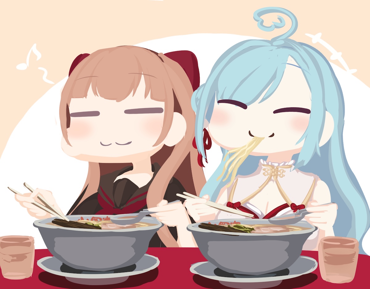 Comauchi's tweet photo. いつか今度は山岡家🍜

 #ちぇり絵  #イオリの森美術館 https://t.co/fHr4Wz7ONV
