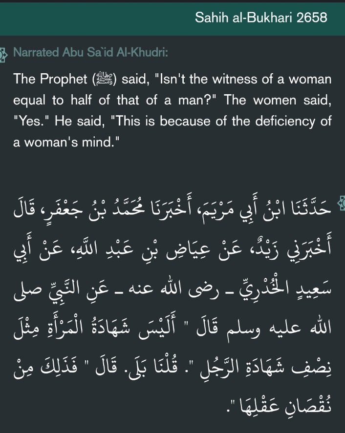 cricket_bbq's tweet photo. @T_h_E_Unk_5O5O5 Because Muslim women has half mind 🤡🧕 https://t.co/RBGWvKbYQW