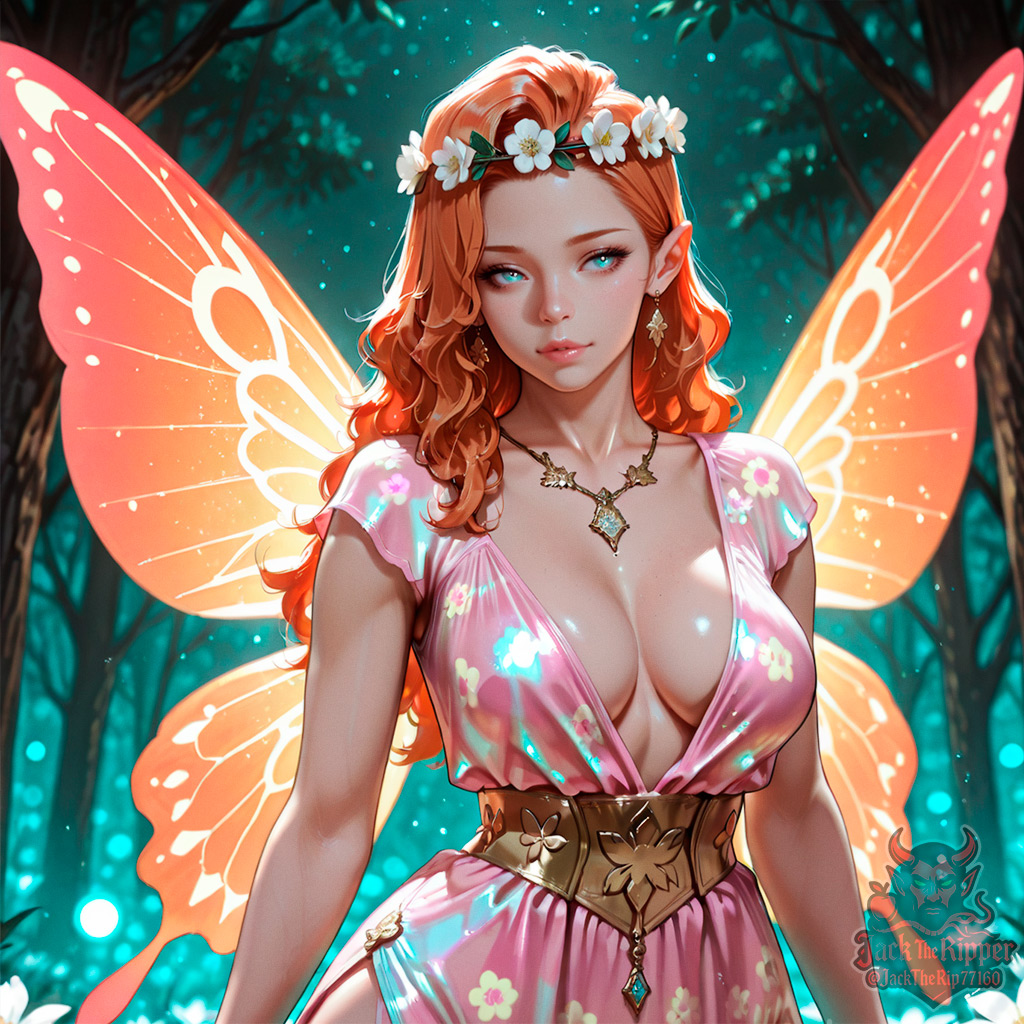 JackTheRip77160's tweet photo. Amy has become a forest fairy... so cute! 😍😍
#FaeFriday by @Alaryn_Heart + #fashionfridayAI by @rewsterp
#AIart #StableDiffusion #DigitalArt #AIArtists #SFW https://t.co/Rkiol0cFCH