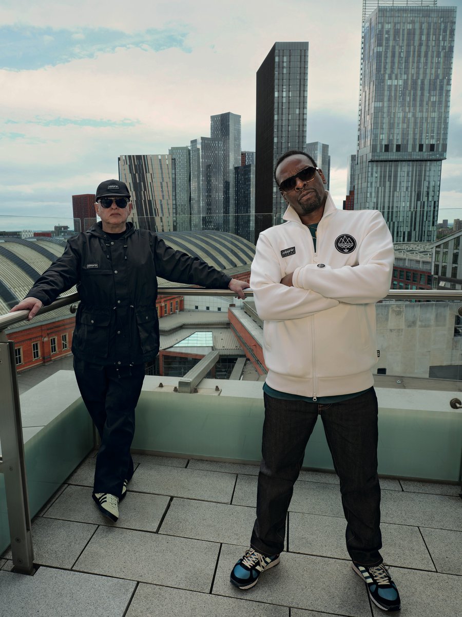 endclothing's tweet photo. Shaun Ryder and Kermit for adidas SPZL x END.
 
Long-time influences on Gary Aspden and the adidas SPZL project, the Black Grape founders are photographed by Jamil GS against Manchester's evolving skyline. The campaign celebrates a city, its culture and the people who continue to shape it.
 
adidas SPZL x END. launches exclusively on Friday 17th July at all END. stores and https://t.co/YelI9TAz4d.
 
Our END. Manchester and Newcastle stores will be receiving a dedicated launch moment on the day of launch. Stay tuned for more details.